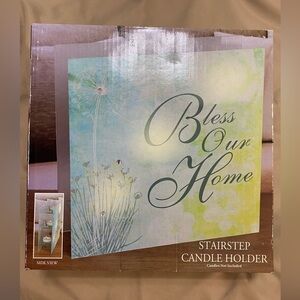 NIB Stair-step Candle holder